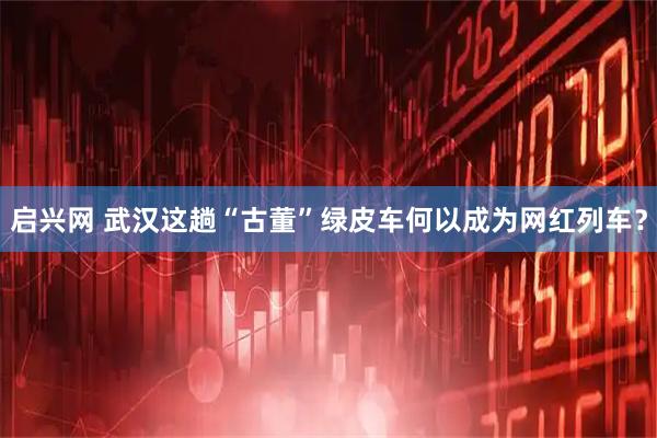 启兴网 武汉这趟“古董”绿皮车何以成为网红列车？